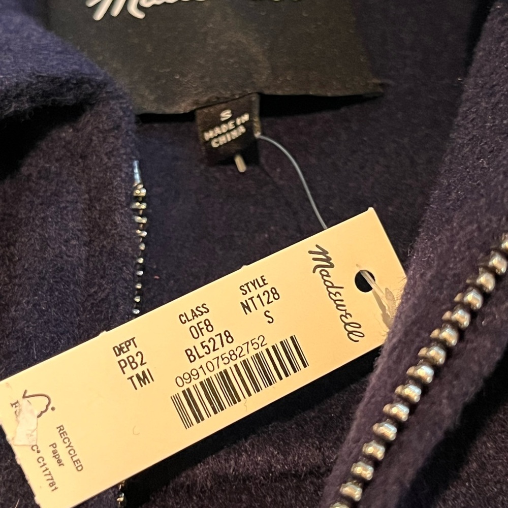 Madewell NWT Double-Faced Rounded-Sleeve Jacket - Picture 5 of 8